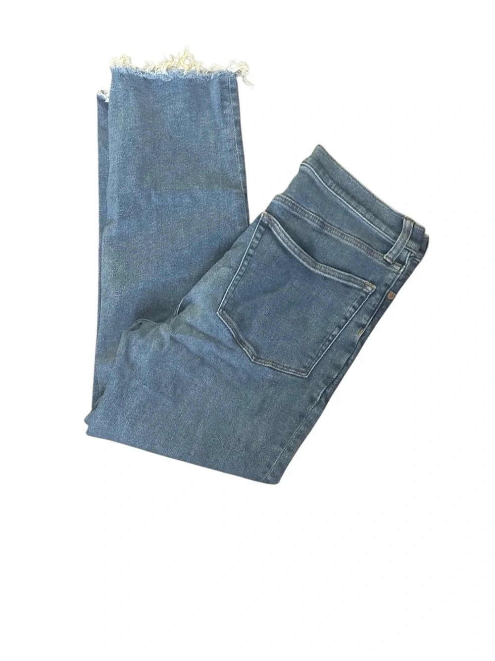 J. Crew Stovepipe High Rise Raw Hem Woman’s Jeans. Size 30.